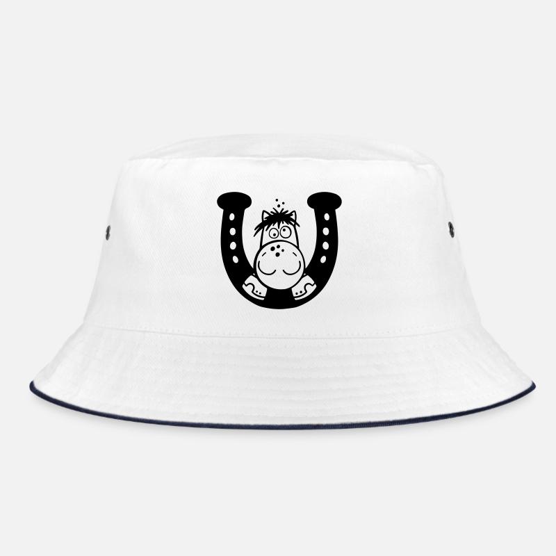 Pferd auf Hufeisen Bucket Hat