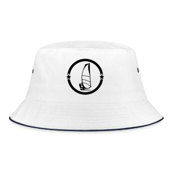Windsurf Windsurfing Windsurfen Planche à voile - Bucket Hat - white/navy - Front
