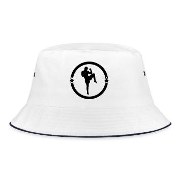 Kickboxing / Kickboxer / Kick Boxing / Kick Boxer - Bucket Hat - white/navy - Front