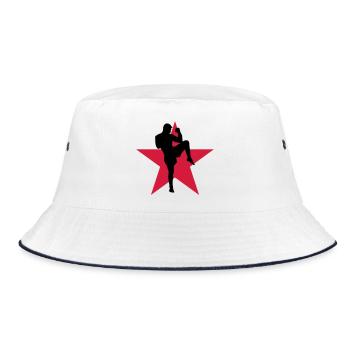Kickboxing / Kickboxer / Kick Boxing / Kick Boxer - Bucket Hat - white/navy - Front