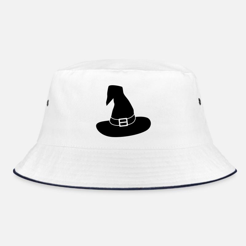 Hexenhut / schwarz-weiß / einfärbbar Bucket Hat