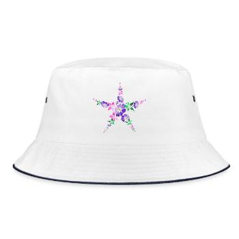 Polynesia - Bucket Hat - white/navy - Front