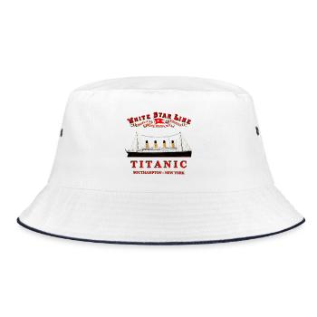 TITANIC CREATION Louis RUNEMBERG © Adagp - Bucket Hat - white/navy - Front