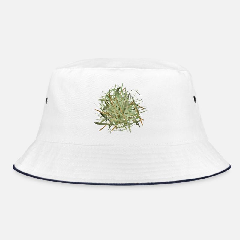 a haystack in shimmering greenish hues Bucket Hat