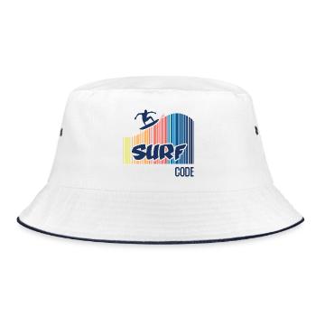 Surf Code - Bucket Hat - white/navy - Front
