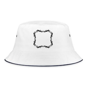 Decorative frame photo frame - Bucket Hat - white/navy - Front