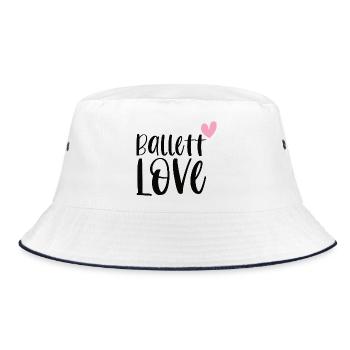Ballet Love Ballerina Ballet Dancer Cadeau - Bob - blanc/marine - Devant
