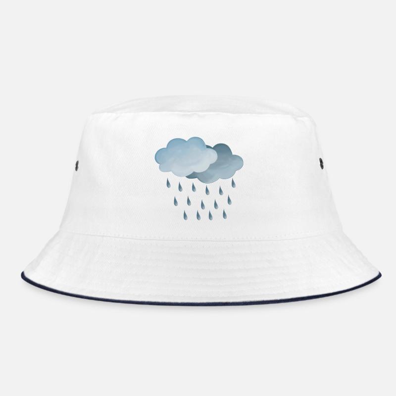 Weather Rain-Clouds Symbol Bucket Hat