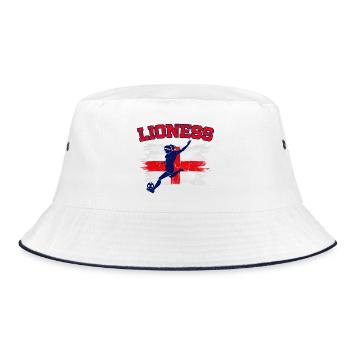 Championnes d’Angleterre de football féminin Lionnes 2025 - Bob - blanc/marine - Devant