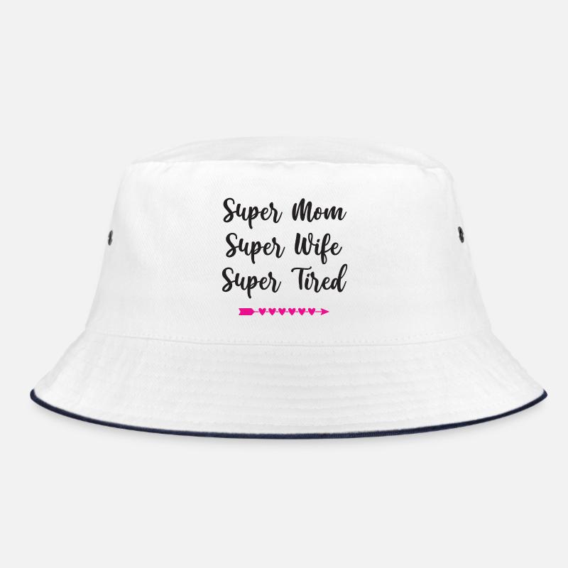 Super Mama. Super Ehefrau. Super müde Bucket Hat