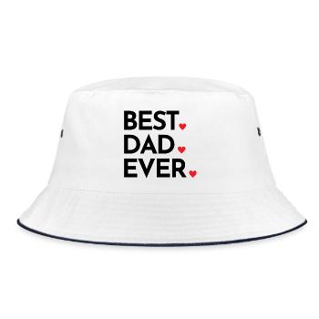 Best dad ever - cadeau incontournable pour papas - Bob - blanc/marine - Devant