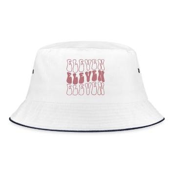 Elf 11. Geburtstag für Mädchen im Alter von 11 Jahren - Bucket Hat - Weiß/Navy - Vorne
