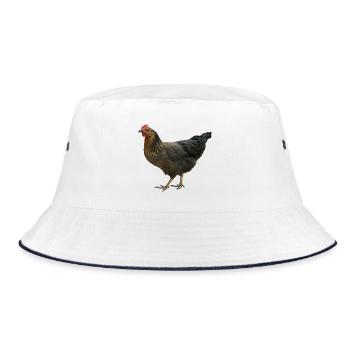 poulet noir - Bob - blanc/marine - Devant