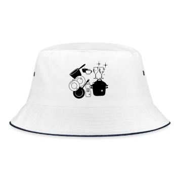 Logo vaisselle propre lave-vaisselle - Bob - blanc/marine - Devant