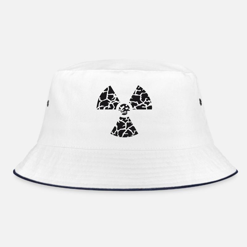 Against nuclear power - Bucket Hat - white/navy
