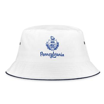 Show off your colors – Pennsylvania - Bucket Hat - white/navy - Front