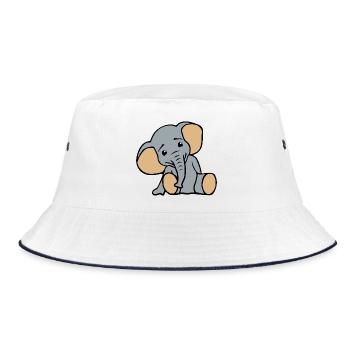 Petit éléphant mignon - Bob - blanc/marine - Devant