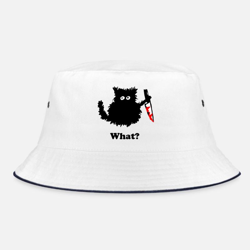 Murder Kitten Sticker Bucket Hat