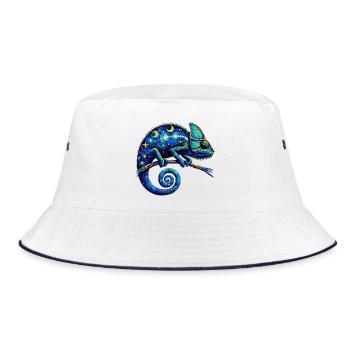 Chameleon - Bucket Hat - white/navy - Front