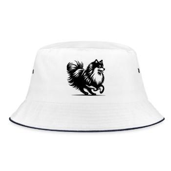 Sharp - Bucket Hat - white/navy - Front