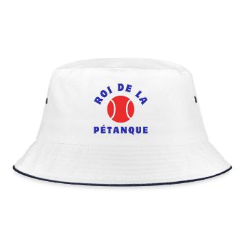 Roi De La Pétanque - Bob - blanc/marine - Devant