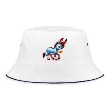 Donkey Mule - Bucket Hat - white/navy - Front