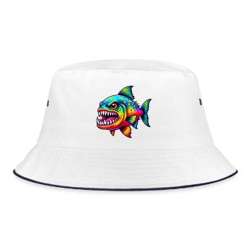 Piranha - Bob - blanc/marine - Devant