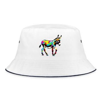 Donkey Mule - Bucket Hat - white/navy - Front
