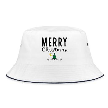 Great shirt for Christmas - Bucket Hat - white/navy - Front