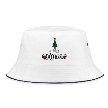 Christmas - Bucket Hat - white/navy - Front