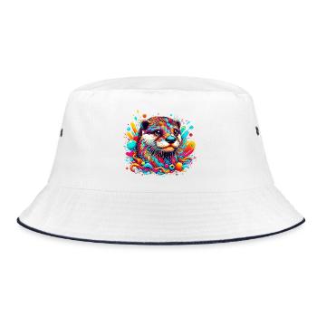 Otter - Bucket Hat - Weiß/Navy - Vorne