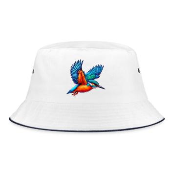 Kingfisher - Bucket Hat - white/navy - Front