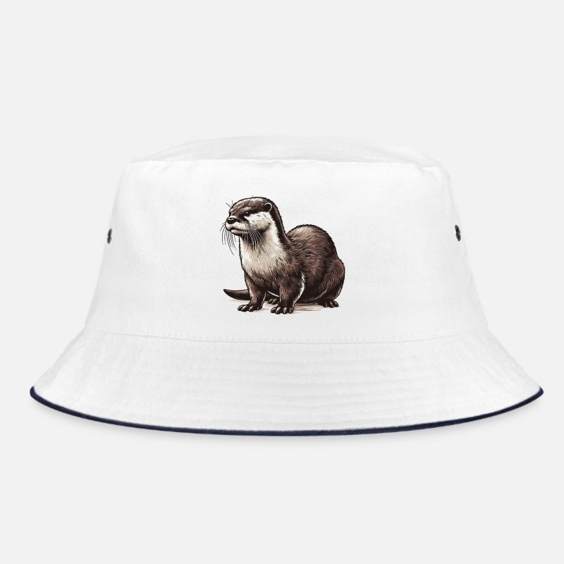 Loutre - Bob - blanc/marine