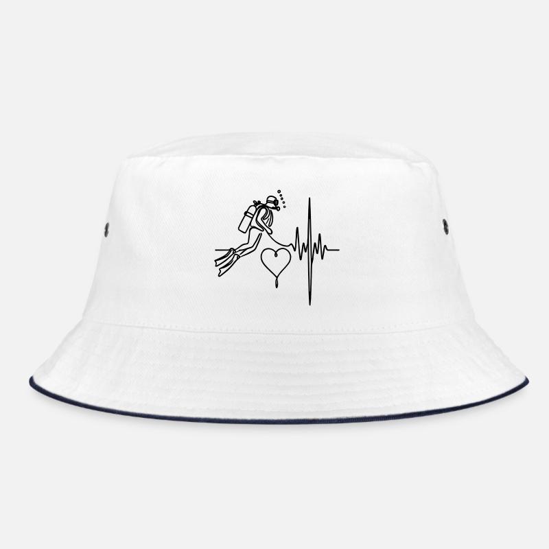 Tauchen im Herz Bucket Hat