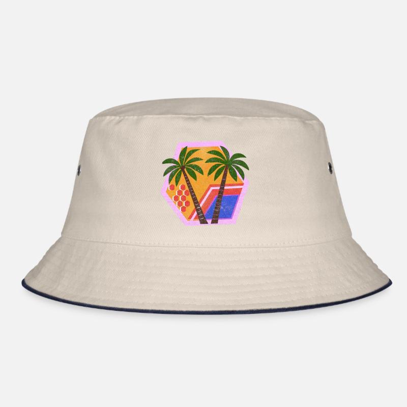 Enchanted Retro Tropical Decor Bucket Hat