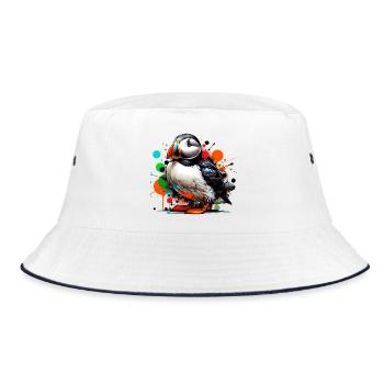 Puffin - Bucket Hat - white/navy - Front