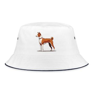 Basenji - Bob - blanc/marine - Devant