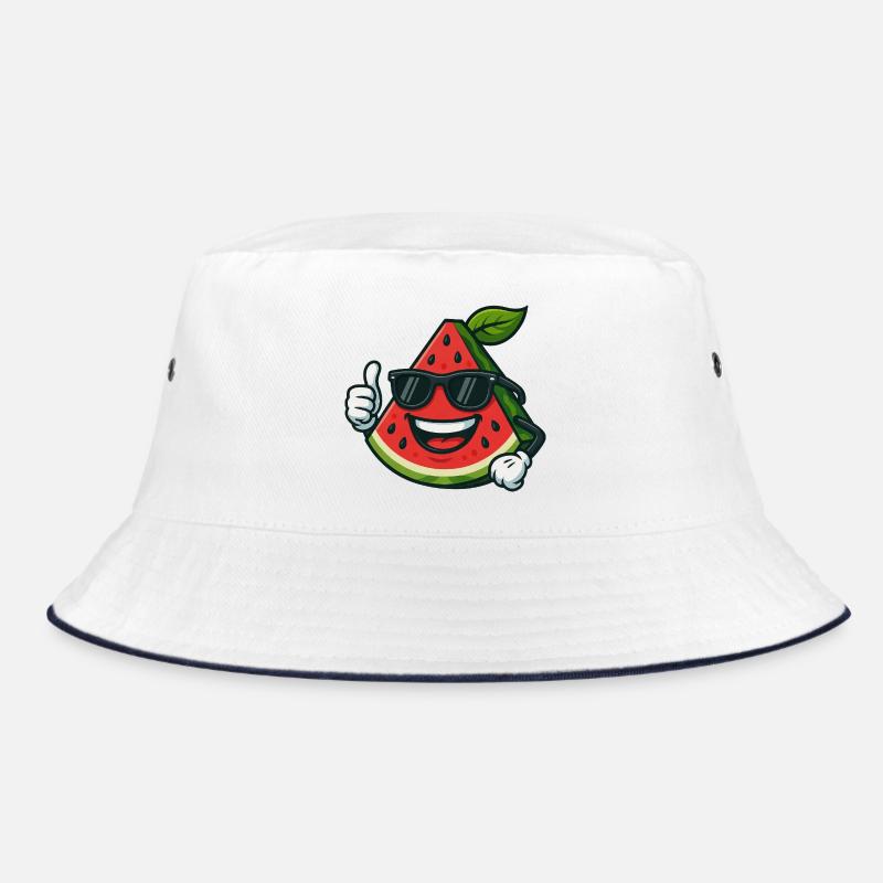 Refreshing Watermelon Summer Fruit Cool Thumb Bucket Hat
