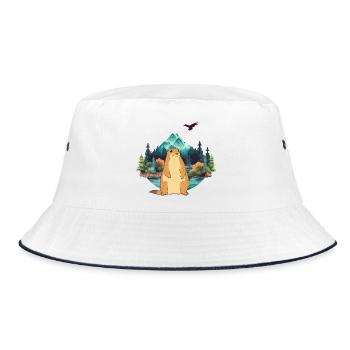 Marmot - Bucket Hat - white/navy - Front