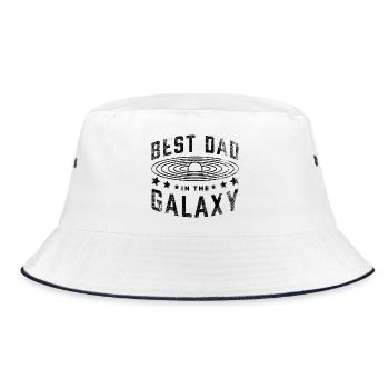 Bester Vater der Galaxis - Bucket Hat - Weiß/Navy - Vorne