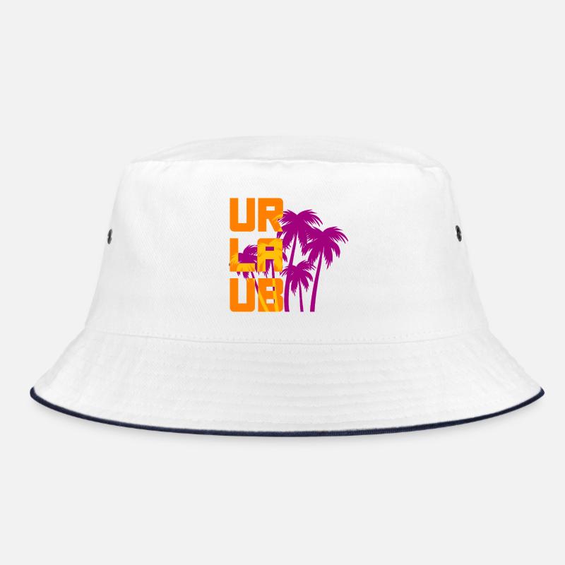 Holiday Palm Trees Holidays Summertime Beach Fun Bucket Hat