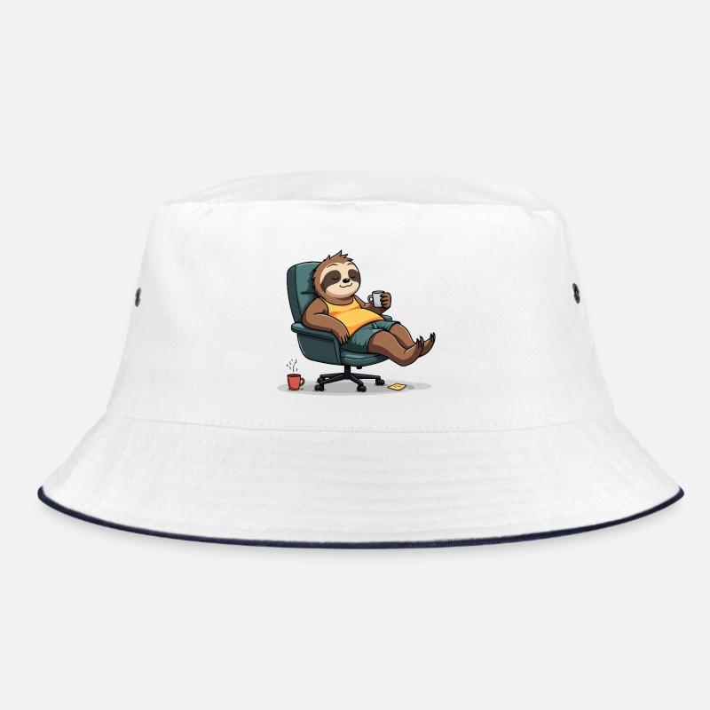 Office? First coffee! – Sloth Style Bucket Hat