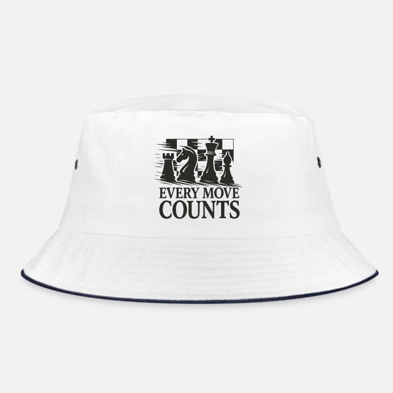 Strategic Chess Artwork Bucket Hat