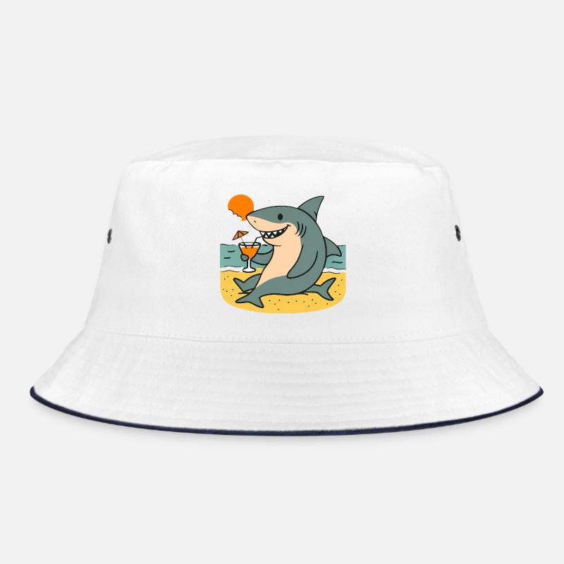 Requin de sable avec boisson de plage Bob