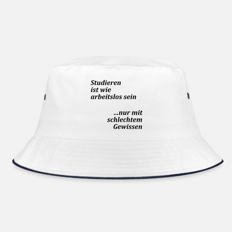 Unispruch "Studieren = arbeitslos" Studenten Bucket Hat