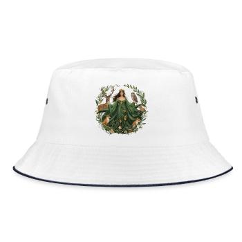 Mutter Natur - Bucket Hat - Weiß/Navy - Vorne