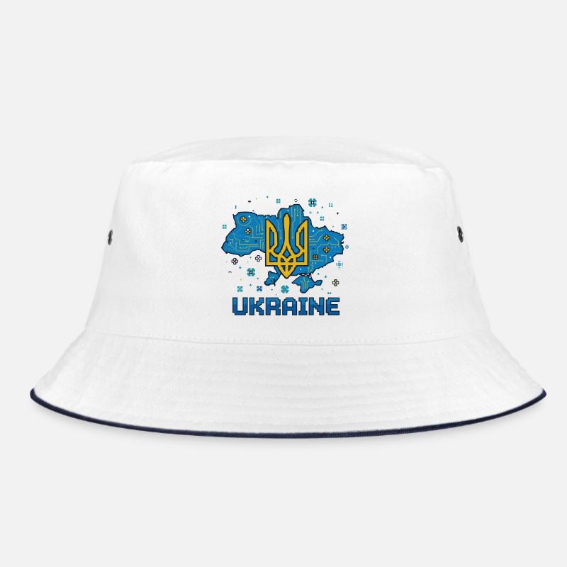 Circuit Ukraine Trident - Bucket Hat - white/navy