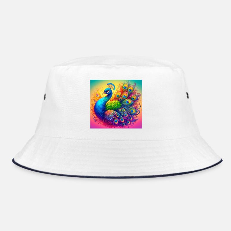 peacock Bucket Hat