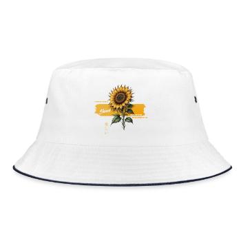 Sunflower Shine Growth - Bucket Hat - white/navy - Front