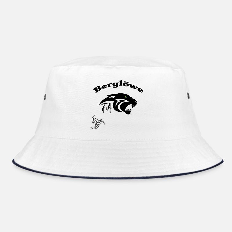 Berglöwe - Bucket Hat - white/navy